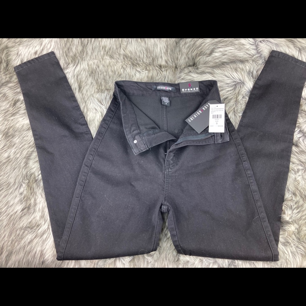 Fashion Nova high waisted black pants